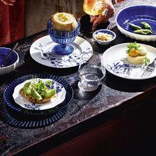 BLUE BOTANICALS Plate flat with rim 16,5cm from Fortessa Dinnerware